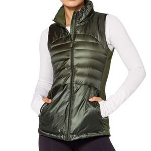 Lululemon Down For A Run Vest Gator Green